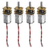 DWEII 4Pcs N20 3V-6V Mini Micro Gear Motor DC Slow Speed Full Metal Gearbox DIY Robot Car DIY Engine Toys