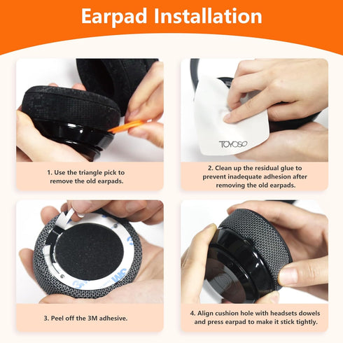 Replacement Ear Pads for Beats Studio 2/3 Wired/Wireless Headphones, Soft Protein Leather Earpads with Noise Cancelling