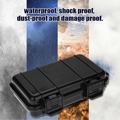 Outdoor Shockproof Waterproof Storage Box, Small Hard Carrying Case with Shock-Absorbing Pad Inside (B Size)