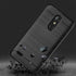 LG K30 2018 Phone Case with Tempered Glass Screen Protector, Slim Thin Silicone TPU Rugged Accessories, Black