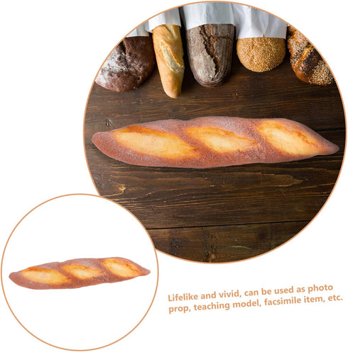 SUPVOX Artificial Bread Model Decor for Bakery Display Chic Faux Baguette Ornament Realistic Food Prop for Home