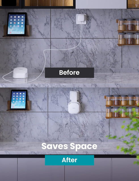 DG-Direct Wall Mount Holder for eero 6 and eero 6+ Router - Outlet Holder, Space Saving Design (1 Pack)