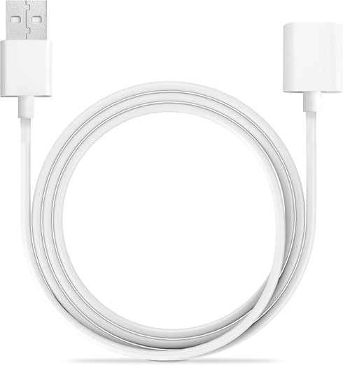 TechMatte Charging Adapter - Electronic Cable for Apple Pencil 1st Generation, Male to Female Connector (White-3 Feet)