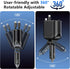 OHLPRO 5 in 1 Retractable Car Charger, 168W USB C Adapter with Dual USB Ports for Phone and iPad