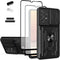 LMDAMZ Wallet Case for Samsung Galaxy A23, Heavy Duty Double Layer Hybrid Protection, Black