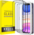 JETech 3-Pack Full Coverage Tempered Glass Screen Protector for iPhone 11/XR 6.1", Black Edge, HD Clear, Case-Friendly.