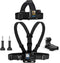 Sametop Head Mount Strap Chest Mount Harness Kit for GoPro Hero 12, 11, 10, 9, 8, 7, 6, 5, 4, Session, 3+, 3, 2, 1,
