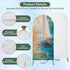 Jnbasdffb 6.6 Colorful Ship Wedding Arch Cover,Stretchy Spandex Arch Backdrop Stand Covers FT,Modern Abstract Art Ombre