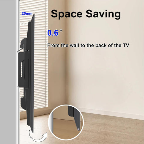 Fixed TV Wall Mount for 14-42" Flat Screen TVs, Small Wall Mount Bracket, Easy Install Low Profile