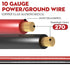 100FT 10 Gauge Wire (50ft Each- Black/Red) with 4 40A Fuse Holder, Copper Clad Aluminum for Automotive Power & Ground