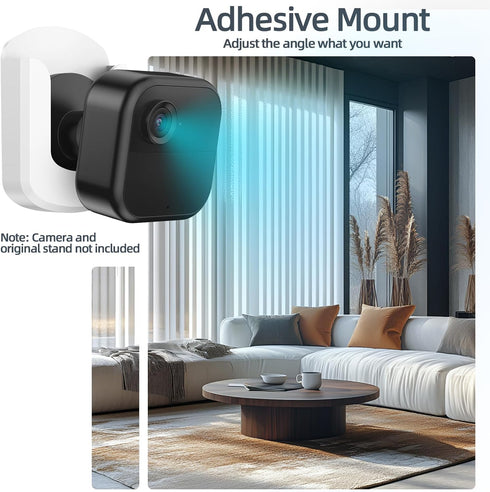 HOGEE 3 Pack 4 2 Blink Camera No Drilling No Screws Wall Mount Bracket, Adhesive Blink Outdoor Camera Mount for Blink