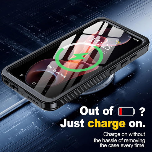 ANTSHARE for Samsung Galaxy S24 Case, IP68 Underwater Shockproof Heavy Duty Protective Case with Built-in Lens & Screen
