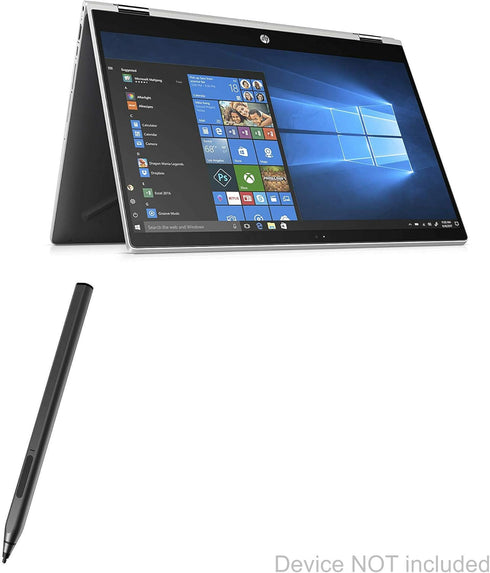BoxWave ActiveStudio Stylus Pen for HP Pavilion x360 Convertible 2-in-1 (11.6") - Jet Black, Ultra Fine Tip