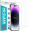 Tech Armor HD Clear Film Screen Protector 4 Pack for Apple iPhone 14 Pro Max 5G 6.7" (2022) - Compatible & Durable