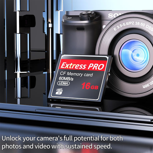 HuiErHui 16GB 60MB/s,Original Original CF Card,UDMA Speed Up to Camera Memory Card