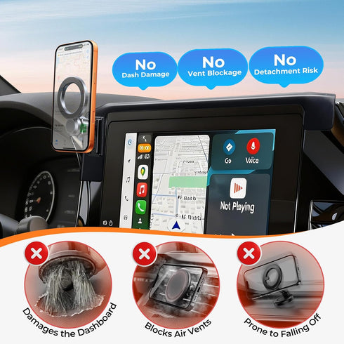 Katorn 2026 2025 8-Inch 360 Car Phone Holder for Toyota Camry LE/SE (Only for Screen) Rotation Magnetic Cell Phone
