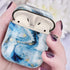 Marble Soft Earphone Case for AirPods, Full Protective TPU Cover Compatible with AirPods 1&2, ZPYOU - Blue Sky
