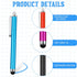 Exclaith 100 Devices,8 Pieces Stylus Pen for Touchscreen Universal Capacitive Touch Screen Pens Mesh Fiber Tip Stylus