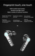 True Wireless Earbuds, 2024 Bluetooth Headphones 5.3 with Waterproof Touch Control and LED Power Display
