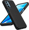 JXVM for OnePlus Nord N200 5G Case - Dual Layer Heavy Duty Protective Cover with Non-Slip Textured Back (Black)
