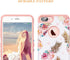 Fingic Pineapple Floral Ultra Slim Case for iPhone 7/8 Plus, Hard PC Soft Rubber Anti-Scratch