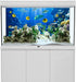 YongFoto 36x14 Inches Tropical Fish Terrarium Background Deep Sea Marine Coral Polyester Aquarium Background Glass Fish Tank Backdrop for Photography