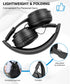 Kids Bluetooth Headphones, Over Ear Wireless Bluetooth 5.3 Headsets with Built-in Mic, Comfortable Wear
