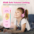 EarFun S1 Kids Headphones, Foldable Wired Headphones for Kids, 85dB Volume Limit, Stereo Sound, Adjustable Headband, Portable Lightweight On-Ear Headphones for School/Travel/Boys/Girls/PC, Pink