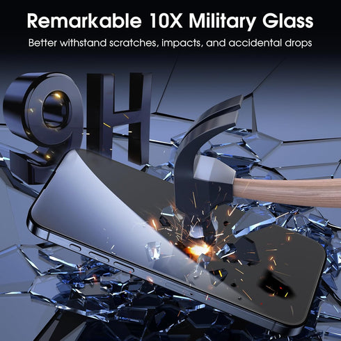 MOCOLL iPhone 15 Plus Screen Protector & Camera Lens Protector, 6.7" Tempered Glass, Edge to Edge, Anti-Scratch (2+2