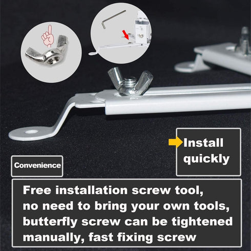 Coret 33 lbs Projector Drop Ceiling Mount, Universal Hanger Wall Mount Shelf Holder, Adjustable Height Pole Mount