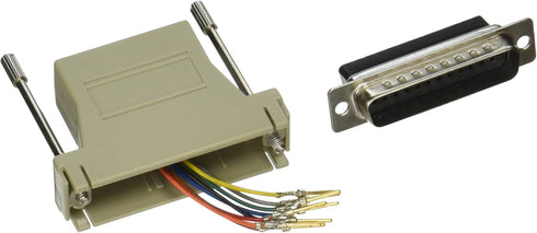 C2G 02934 RJ45 to DB25 Male Modular Adapter, Gray
