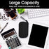 Electronic Organizer Pouch Bag, 3 Compartments Travel Cable Storage Case for Phone Accessories, Black