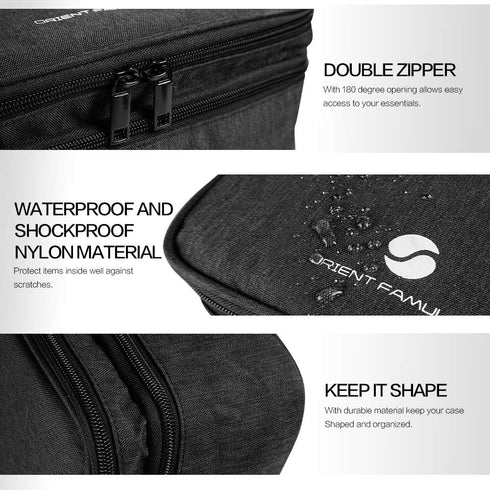 Travel Electronics Organizer - Waterproof Cable Organizer Bag for Electronic Accessories, Large Shockproof Storage Bag