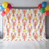 Hokiten Summer 12x8 Backdrop for Photography, Coastal Lobster Brushed Microfiber Fabric Backdrop Curtain for Photo