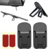 Bewudy 2 Pcs Portable Keyboard Riser, Dual Tilt Angle Adjustment Foldable Laptop Riser,