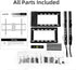 Suptek MT5082 Tilt TV Wall Mount Bracket for Most 37-82 inch TVs, Max 600x400mm VESA, 132lbs Capacity, Low Profile
