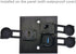 HDMI 4K@60Hz D Panel Mount Connector with Waterproof Cover, Female-to-Female HDMI Coupler Adapter