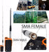 HYS 27Mhz 9-inch 51-inch CB Antenna, SMA-Female Connector, Telescopic/Rod to HT CB Antenna for QUANSHENG Handheld CB