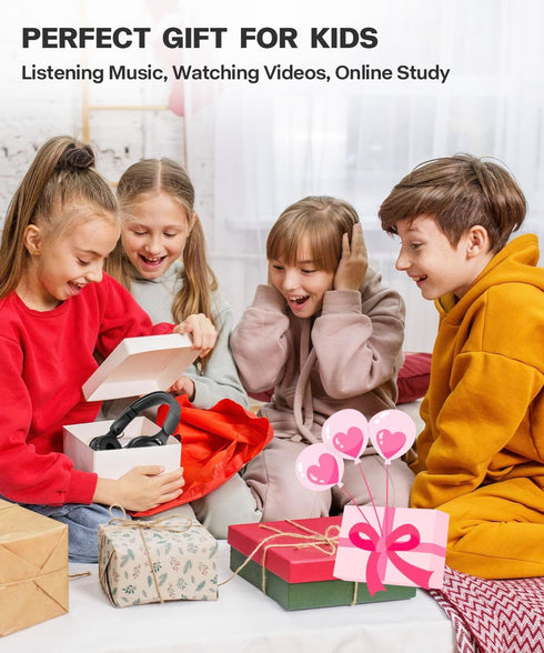 Kids Bluetooth Headphones, Over Ear Wireless Bluetooth 5.3 Headsets with Built-in Mic, Comfortable Wear