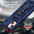 Hitaoyou iPhone 13 Case, Military Grade Shockproof with Camera Cover & Kickstand, Blue Protective Case
