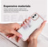 ULAK iPhone 12 Case (Baby Pink) - Clear Transparent Bling Soft TPU Shockproof Protective Cover for iPhone 12 & Pro