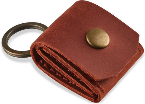 MAKYN Leather SD Card Holder Keychain, SD Card Case Key Fob, Micro SD Card Holder Organizer, SD Card Storage Case