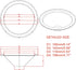 Rubber Ring 2PCS 6.5 Inch Black Speaker Foam Edge Surround Rings Repair Kit for DIY Speaker Repair