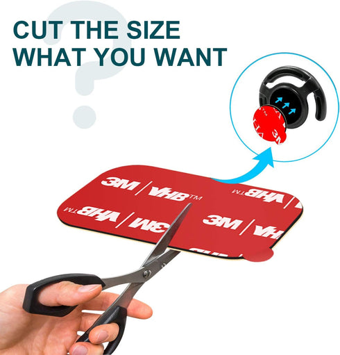 APPS2Car 3M Vhb Sticky Adhesive Pads - Replacement Mounting Tape for Magnetic Phone Car Mount, 4 Pcs