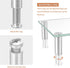 Hemudu Dual Monitor Stand, Adjustable Length and Angle Riser, Desktop Organizer for PC, Laptop