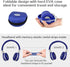 SIMOLIO Kids Bluetooth Headphones, Built-in Microphone, Safe Volume Limited, Foldable, Wireless/Wired for Children