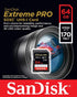 SanDisk Extreme Pro 64GB SDXC Card for Canon Camera Works with EOS R6, EOS R5 Class 10 (SDSDXXY-064G-GN4IN) Bundle with (1) Everything But Stromboli 3.0 SD Memory Card Reader