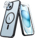FNTCASE iPhone 15 Plus Case: Slim Magnetic Clear, Military Grade, Shockproof, Anti-Yellowing, with Lens & Screen