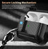Olytop for Airpods 3rd Generation Case with Lock & Cleaner Tool, Rugged Shell Protective Cover with Keychain