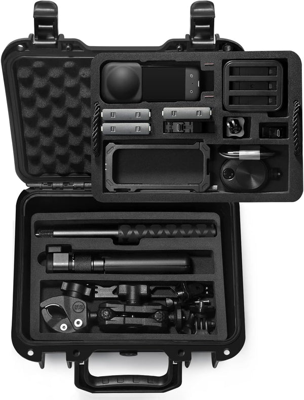 Lekufee Portable Waterproof Carrying Case for Insta360 X4/X3/ONE X2 Action Camera and Accessories (Case Only)